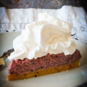 No-Bake Gluten-Free Berry Chia Cake