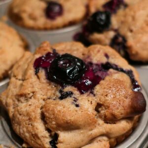 9-Ingredient Gluten-Free Blueberry Walnut Muffin