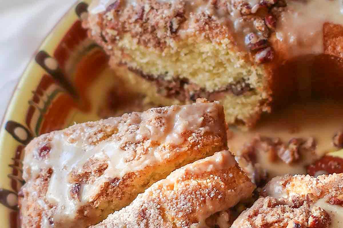 gluten-free-mothers-day-brunch-ideas -sliced sour cream cake