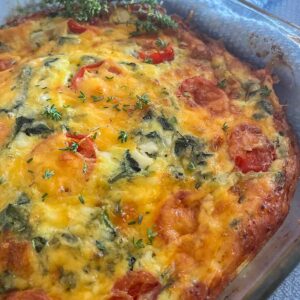 Spinach & Cottage Cheese Bake – High-Protein, Low-Carb, Gluten-Free