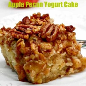 Gluten-Free Apple Pecan Yogurt Cake with Maple Drizzle