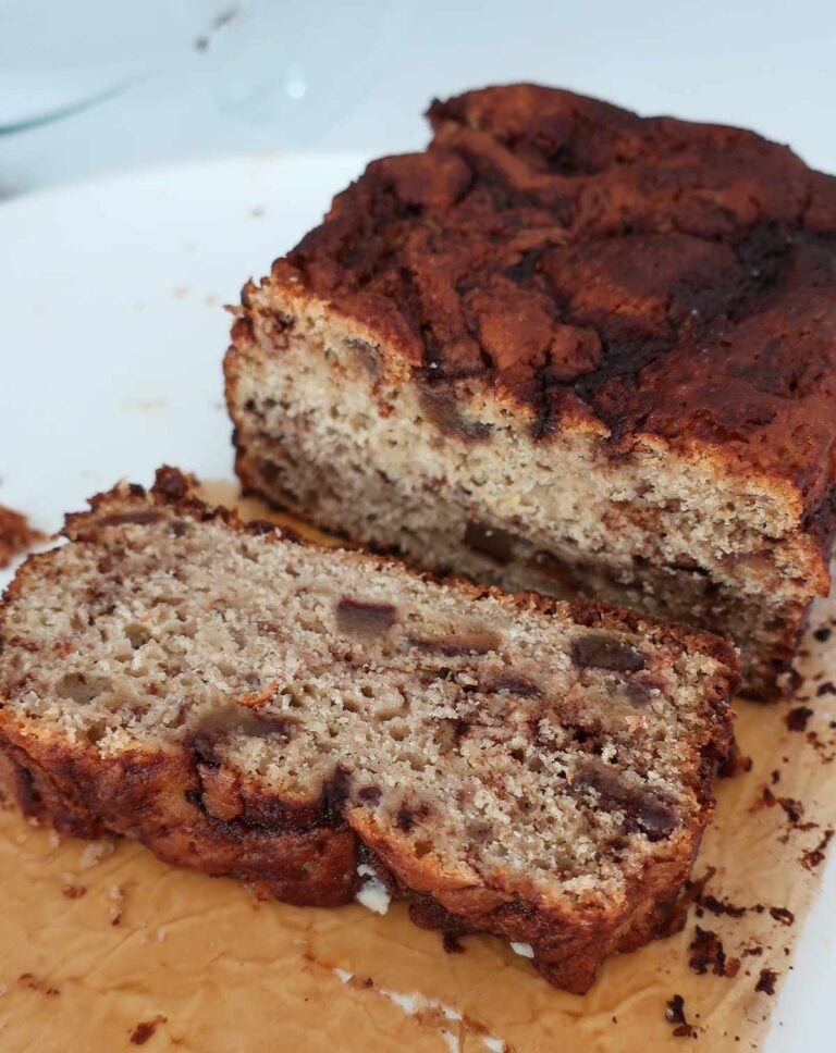 Country-Style Gluten-Free Cinnamon Date Loaf sliced