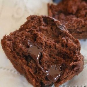 One-Bowl Gluten-Free Double Chocolate Banana Muffins
