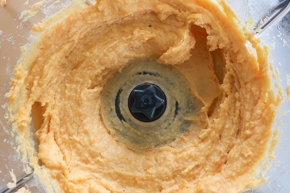  The almond flour, eggs, and melted cheese mixture pulsed together into a thick, slightly sticky dough 