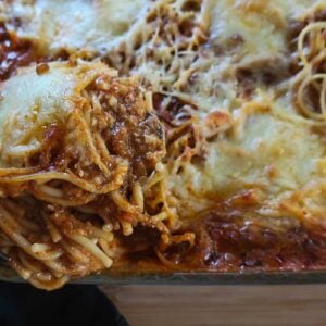 Gluten-Free Million Dollar Spaghetti Bake (No Meat Needed)